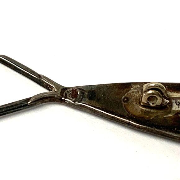 Vintage Taxco Mexican Sterling Inlaid Turquoise Fish Pin/Brooch - Picture 7 of 11